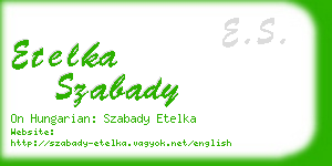 etelka szabady business card